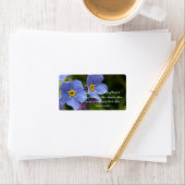Nicht-Blume vergessen, Myosotis Adressaufkleber (Insitu)
