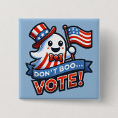 Nicht Boo, abstimmen! Fun Political Halloween Mash Button (Vorderseite)
