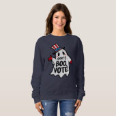 Nicht Boo, abstimmen! Fun Political Halloween Mash Sweatshirt (Vorne ganz)