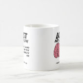 Nicht Brain Funny Mug finden Kaffeetasse (Mittel)