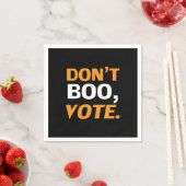 Nicht buchen, schwarz-orange-weißes Halloween-Papi Serviette (Beispiel)