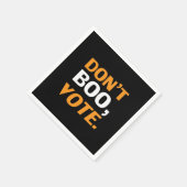 Nicht buchen, schwarz-orange-weißes Halloween-Papi Serviette (Ecke)