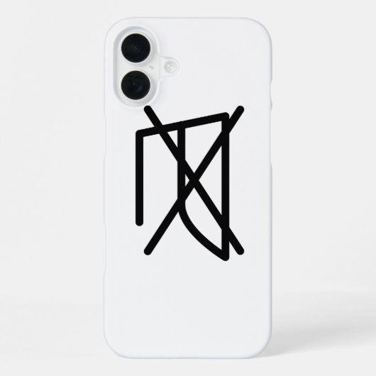 NICHT BÜGELN! iPhone HÜLLE (Rückseite)