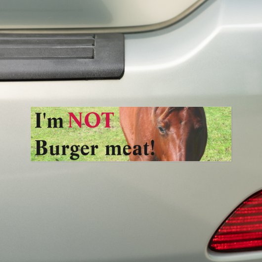NICHT Burger-Fleisch-Autoaufkleber Autoaufkleber (Auf Auto)