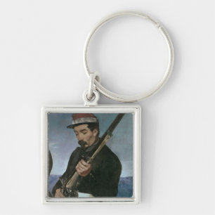 Nicht Commissoned Offizier, der sein Gewehr hält Schlüsselanhänger