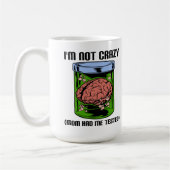 Nicht Crazy getestet lustigen Mug Kaffeetasse (Links)
