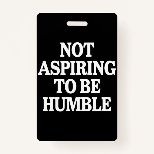 Nicht danach streben, Humble Kamala Harris Feminis Ausweis (Vorderseite)