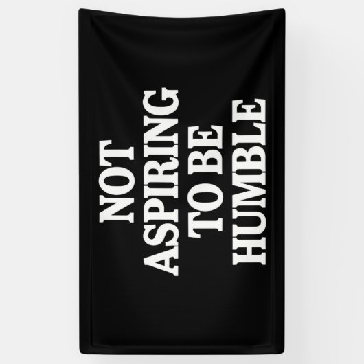 Nicht danach streben, Humble Kamala Harris Feminis Banner (Vertikal)