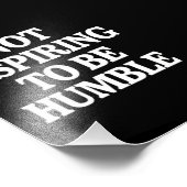 Nicht danach streben, Humble Kamala Harris Feminis Fotodruck (Ecke)