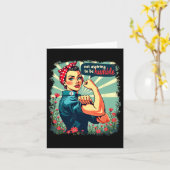 Nicht danach streben, Humble Kamala Harris Feminis Karte (Gelbe Blume)