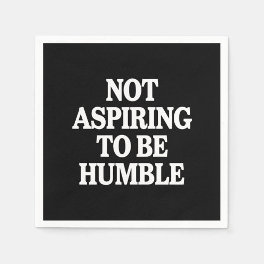 Nicht danach streben, Humble Kamala Harris Feminis Serviette (Vorderseite)