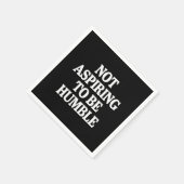 Nicht danach streben, Humble Kamala Harris Feminis Serviette (Ecke)