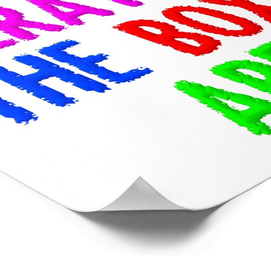 Nicht das Brightest Crayon Funny Poster (Ecke)