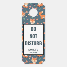 Nicht das Niedliche Orangenfox-Tiermuster stören Türanhänger