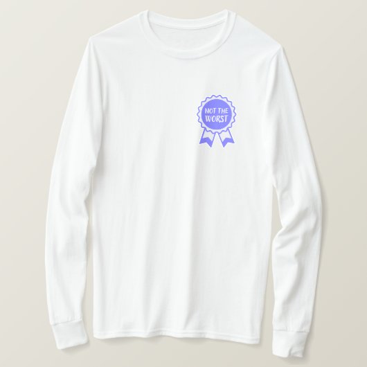 Nicht das schlechteste blaue Band T-Shirt (Design vorne)