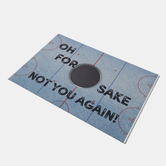 Nicht, dass Sie wieder vor der Tür, lustige Zitate Fußmatte (Schrägansicht)