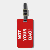 NICHT DEIN BEUTEL! Designmarken für Gepäckträger ( Gepäckanhänger (Vorderseite vertikal)