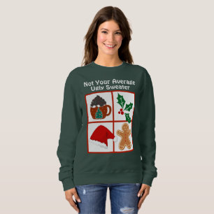 "Nicht dein Durchschnitt" Uganda Weihnachtssüßer Sweatshirt