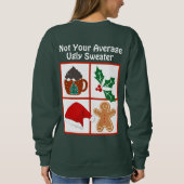 "Nicht dein Durchschnitt" Uganda Weihnachtssüßer Sweatshirt (Rückseite)