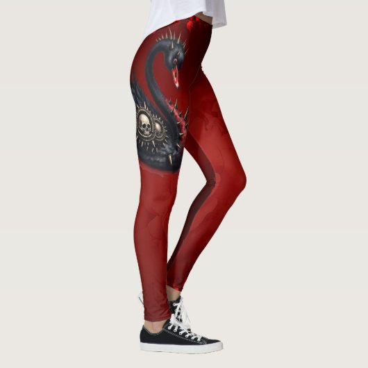 Nicht dein durchschnittlicher Schwan – Stacheln, S Leggings (Rechts)