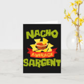 Nicht dein durchschnittlicher Sergeant lustiger Ge Karte (Gelbe Blume)