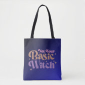 Nicht dein einfaches Hexenblau Ombre Gradient Hall Tasche (Vorderseite)