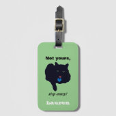 Nicht dein Schritt weg von der Acryl-Green-Gepäckm Gepäckanhänger (Vorderseite Vertikal)