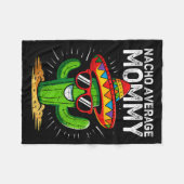 Nicht deine durchschnittliche Mama lustiger Cinco Fleecedecke (Vorderseite (Horizontal))