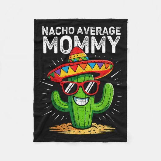 Nicht deine durchschnittliche Mama lustiger Cinco Fleecedecke (Vorderseite)