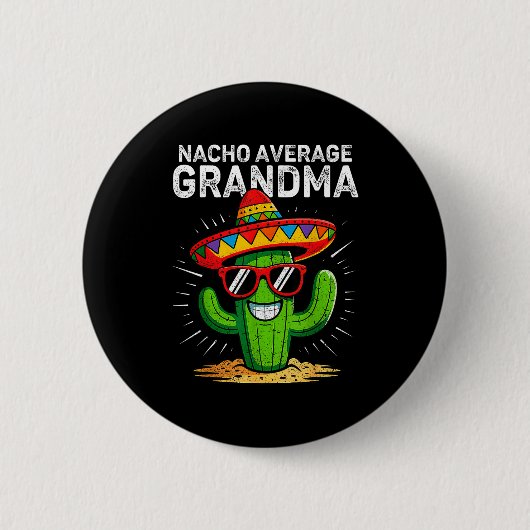 Nicht deine durchschnittliche Oma lustig Cinco de Button (Vorderseite)