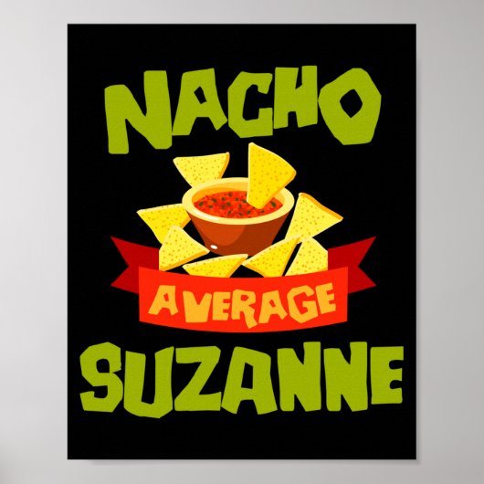 Nicht deine durchschnittliche Suzanne lustiger Geb Poster (Vorne)