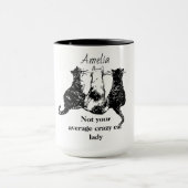 Nicht deine durchschnittliche verrückte Katze Lady Tasse (Zentrum)