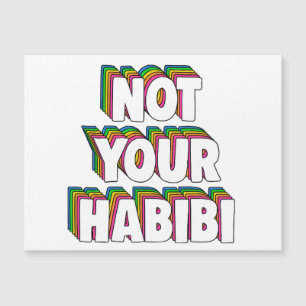 Nicht deine Habibi Magnetkarte