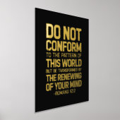 Nicht dem Muster entsprechen, Römer 12:2 Foliendrucke (Ablage )