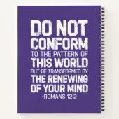 Nicht dem Muster entsprechen, Römer 12:2 Notizblock (Rückseite)