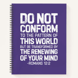 Nicht dem Muster entsprechen, Römer 12:2 Notizblock