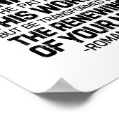Nicht dem Muster entsprechen, Römer 12:2 Poster (Ecke)
