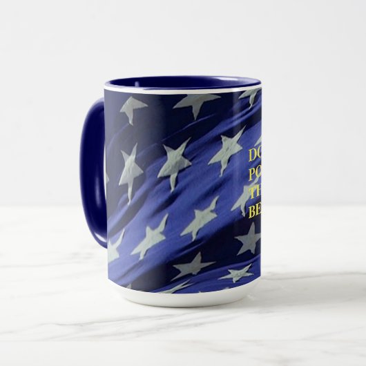 Nicht den Bär schütteln Tasse (Vorderseite Links)