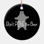 Nicht den Bären werfen Keramikornament (Hinten)
