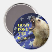 Nicht den Bären werfen Magnet (Vorderseite/Rückseite)