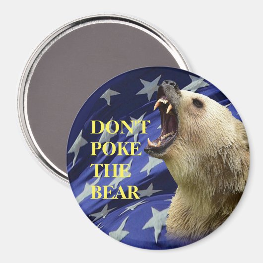 Nicht den Bären werfen Magnet (Vorderseite/Rückseite)