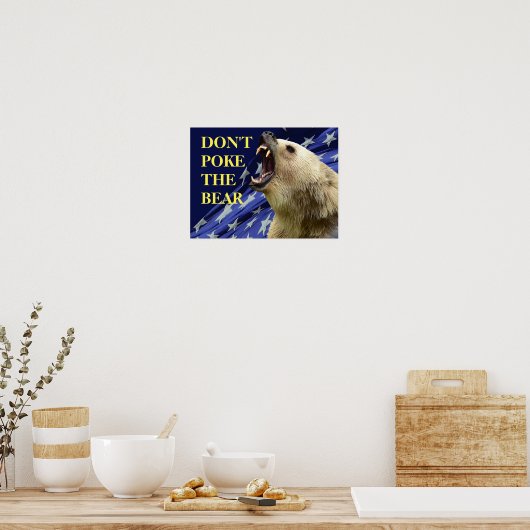 Nicht den Bären werfen Poster (Küche)