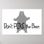 Nicht den Bären werfen Poster (Vorne)