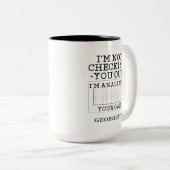 Nicht den Physiotherapeuten-Beutel abfragen Zweifarbige Tasse (VorderseiteRechts)