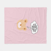 Nicht den schlafenden Bär werfen Fleecedecke (Vorderseite (Horizontal))