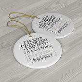 Nicht den Spaß des Physiotherapeuten Keramik Ornament