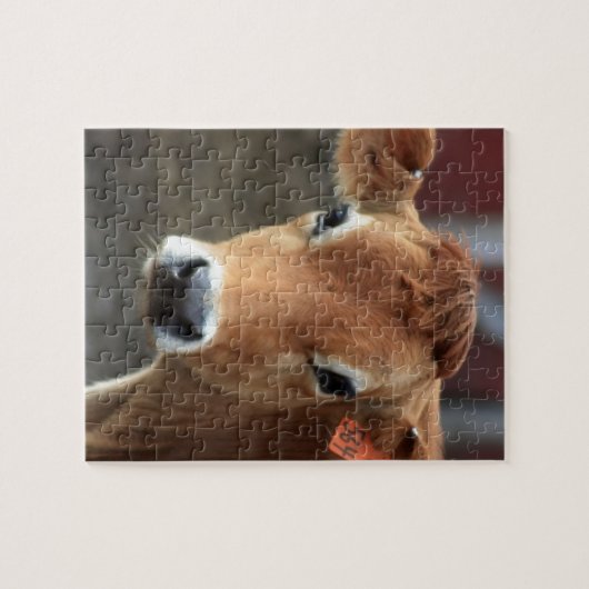 Nicht denken Sie mich sind hübsche Jersey-Kuh Puzzle (Horizontal)