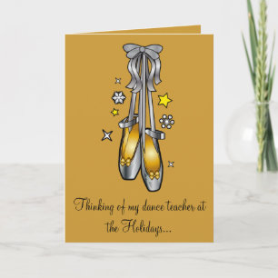 Nicht-denominationaler Happy Holidays Tanzlehrer Feiertagskarte