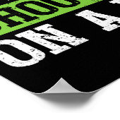 Nicht der beste Golfer, sondern einzigartig Poster (Ecke)