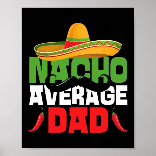 Nicht der durchschnittliche Dad Lustiger Cinco De Poster (Vorne)